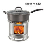 Multifunctional Camping Stove Folding Barbecue Oven Outdoor Firewood Cooker Traveling Picnic BBQ Portable