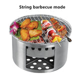 Multifunctional Camping Stove Folding Barbecue Oven Outdoor Firewood Cooker Traveling Picnic BBQ Portable