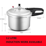 Pressure Cooker Aluminum Alloy Pressure Cooker Mini High pressure cooker 2L 3L Cooker General purpose Cooking Pan