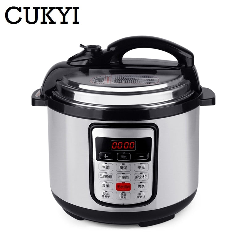 CUKYI 12-in-1 Multi-Use Programmable Pressure slow cooking pot Cooker Quart 900W Stainless Steel Electric Pressure Cooker